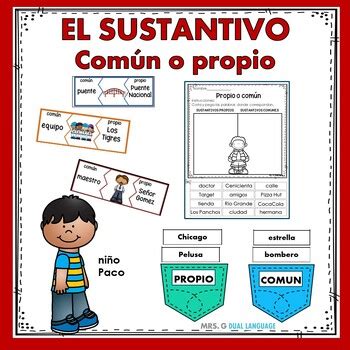 Sustantivos Propios Y Comunes Teaching Resources Tpt Hot Sex Picture