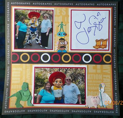 Handmade Disney Scrapbook Layout Jessie Toy Story Disneyland