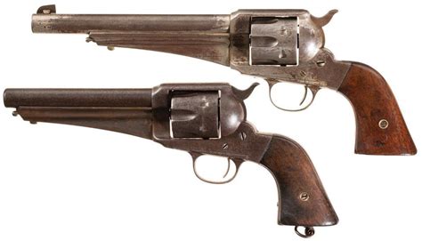 Two Remington Model 1875 Single Action Army Revolvers A Remington