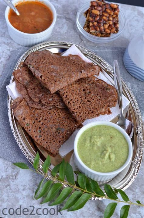 Ragi Rava Dosa Instant Ragi Dosa Recipe How To Make Ragi Dosa