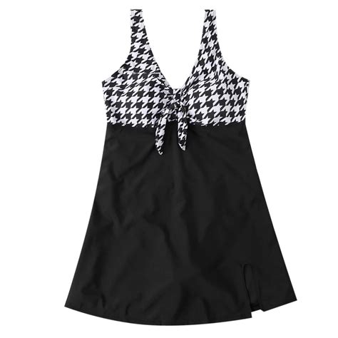 Zunfeo Women S Summer Swimsuit Sexy One Piece Print Halter Bikini
