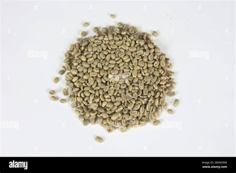 Coffee Coffea Arabica Beans Ethiopia Yirgacheffe Raw Stock Photo