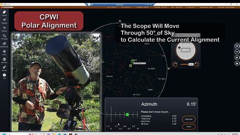 Polar Alignment Through Celestron S Starsense Autoguider And Cpwi Youtube