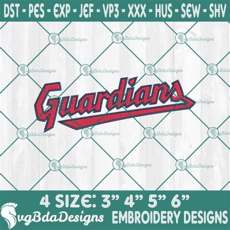 Cleveland Guardians Logo Embroidery Designs Mlb Logo Embroidered