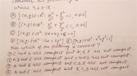 Csir Net June 2013 Part B Compactness Real Analysis Youtube