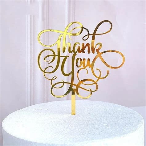 Thank You Acrylic Topper Price In Qatar Bake Wares