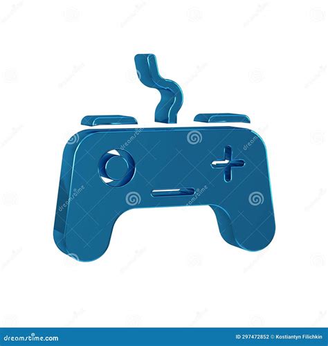 Icono De Gamepad Azul Aislado En Fondo Transparente Controlador De