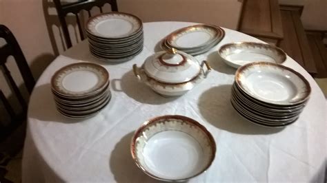 Aparelho De Jantar Em Porcelana Real 42 Peças Decada De 60 R 1 999