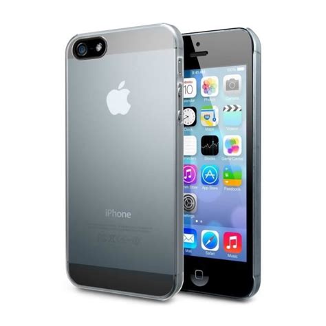 Coque iPhone 5 5S Transparente Rigide Film Cdiscount Téléphonie