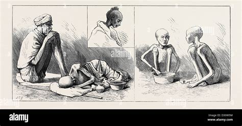 THE FAMINE IN THE MADRAS PRESIDENCY: SOME OF THE SUFFERERS Stock Photo ...