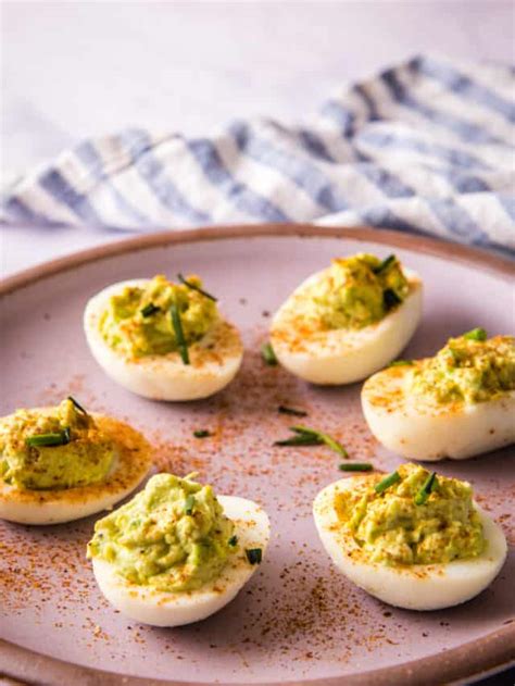 Easy Avocado Deviled Eggs Urban Farmie