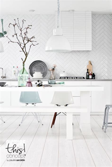 Reinvigorate Your Cooking Space With A Herringbone Kitchen Backsplash