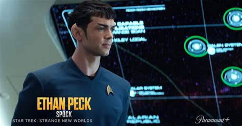 Star Trek Strange New Worlds Video Welcomes Back Ethan Peck S Spock