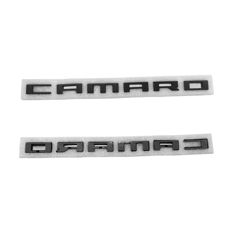 2x Black For Camaro Side Fender Badge Emblem Letters Nameplate 2010