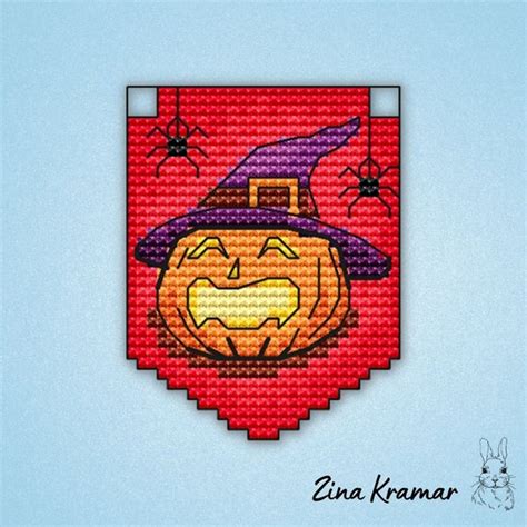 Jack O Lantern Cross Stitch Chart PDF Cross Stitch Pattern Etsy