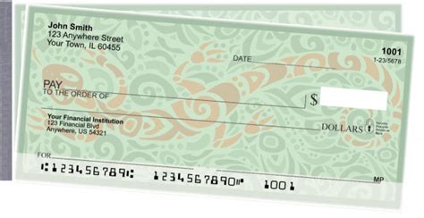 Side Tear Swirl Art Personal Checks Carousel Checks