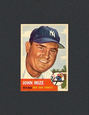 Topps Johnny Mize New York Yankees Nm Ebay