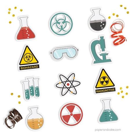 Science Cupcake Toppers Chemistry Birthday Treat Picks Shipped To