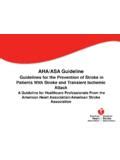 Aha Asa Guideline American Heart Association Aha Asa Guideline