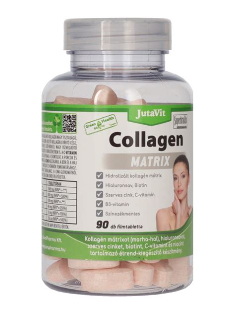 Jutavit Greenandhealth Collagen Matrix étrend Kiegészítő Filmtabletta 90 Db