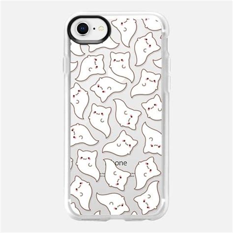 Casetify Iphone 8 Classic Grip Case Cute Cat Ghosts By Mint Corner