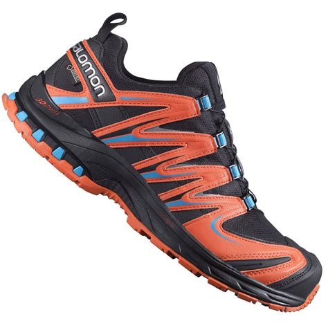 Salomon XA PRO 3D GTX Herren Laufschuh 378331 Black Tomato Red Blue