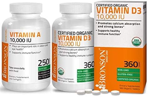 Amazon Bronson Vitamina D3 De Alta Potencia 10 000 UI Certificada