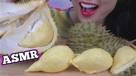 Asmr Whole Durian King Of Fruits Soft Relaxing Eating Sounds No Talking Sas Asmr Youtube