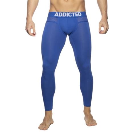 Addicted Leginsy Slipy Push Up W Ad C Niebieskie Masculo