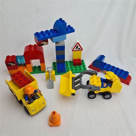 Duplo 10518 My First Construction Site 100 Complete Lego Lorry Loader And Crane Ebay