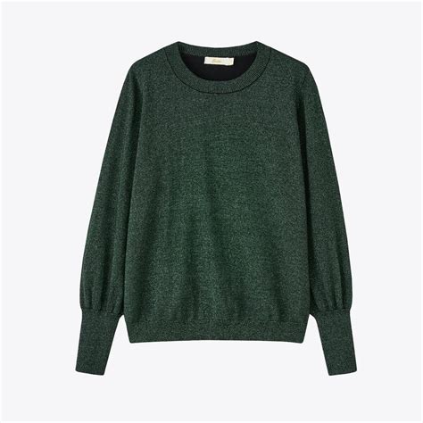 Glitter Balloon Sleeve Jumper