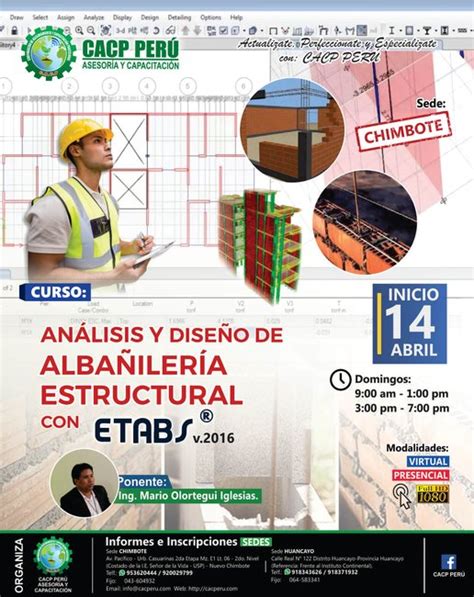 CACP Perú Curso Análisis Y Diseño De Albañilería Estructural Con