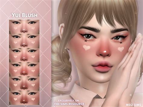 Yui Blush By Msqsims Created For The Sims Emily Cc Finds