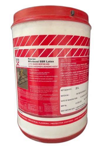 Fosroc Nitobond SBR Latex Waterproofing Chemicals For Industrial 20 L