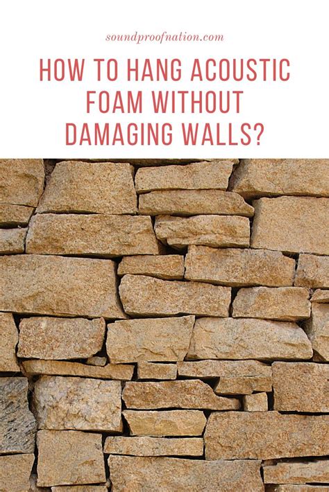 How To Hang Acoustic Foam Without Damaging Walls Foam Acoustic Wall