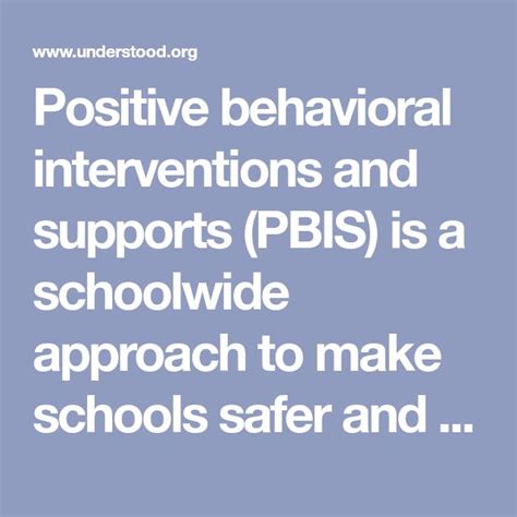 What Is Pbis Safe Schools Student Behavior Pbis