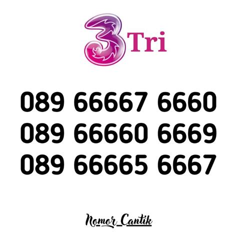 Jual Nomor Cantik Tri Digit Nomer Cantik Tri Digit No Cantik Tri