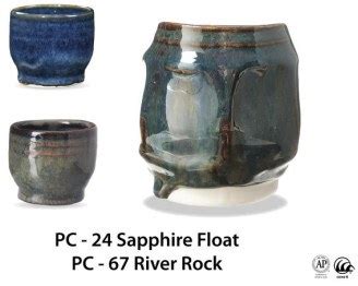 Sapphire Float Amaco Potters Choice Brush On Glaze PC 24 Bath Potters