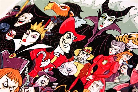 Disney Villain Poster A3 Size Etsy