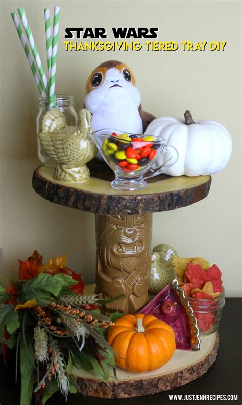 Star Wars Thanksgiving Tiered Tray DIY - justJENN recipes justJENN recipes