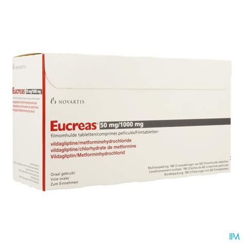 EUCREAS 50 MG 1000 MG FILMOMH TABL 180 Apotheek T Kindt