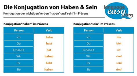 Alles über Die Sein Und Haben Conjugation Viele Beispiele Tipps