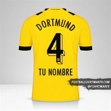 Crea tu camiseta Borussia Dortmund 2022 2023 con tu Nombre y Número