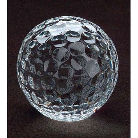 Badash Crystal Golf Ball Paperweight 3 Golf Ball T Glass Paperweights Golf Ball Crafts