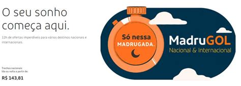 GOL faz só nesta madrugada 12 horas de promoção relâmpago passagens