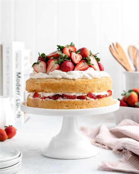 Strawberry Shortcake Layer Cake Food Duchess Recipe Easy