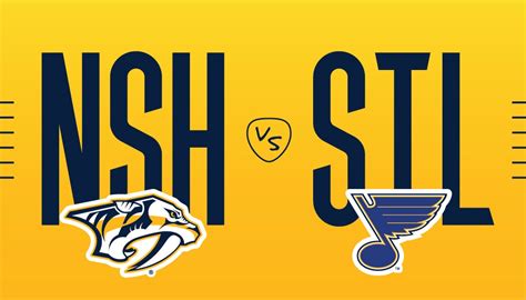 St Louis Blues Vs Nashville Predators Bridgestone Arena