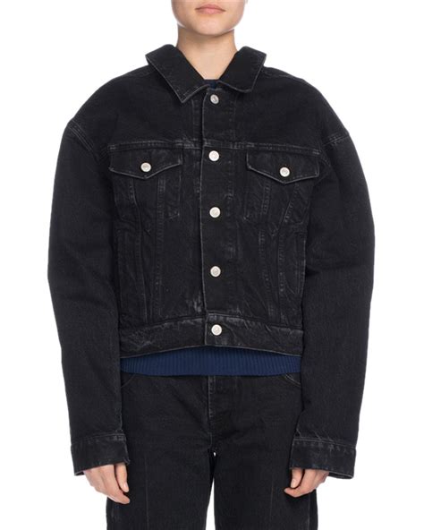 Lyst Balenciaga Oversized Denim Jacket In Blue For Men