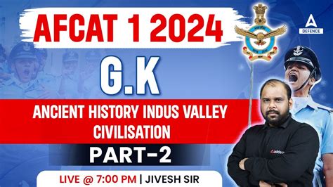 AFCAT 1 2024 GK Classes GK Ancient History Indus Valley Civilisation