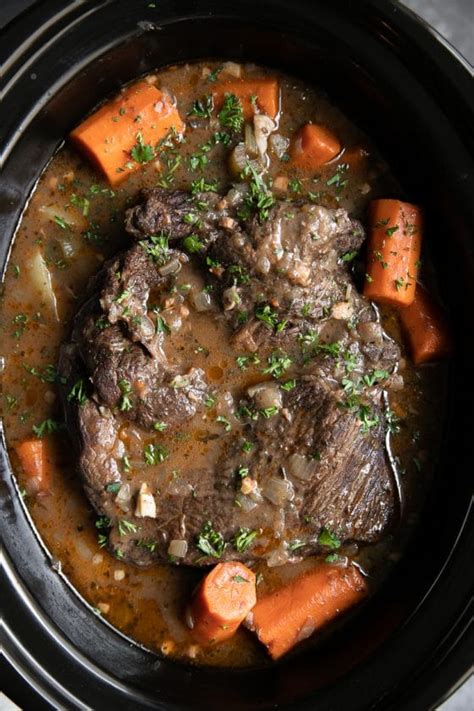 Slow Cooker Pot Roast Recipe - The Forked Spoon